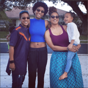 Black Lesbian Two Mom Family
