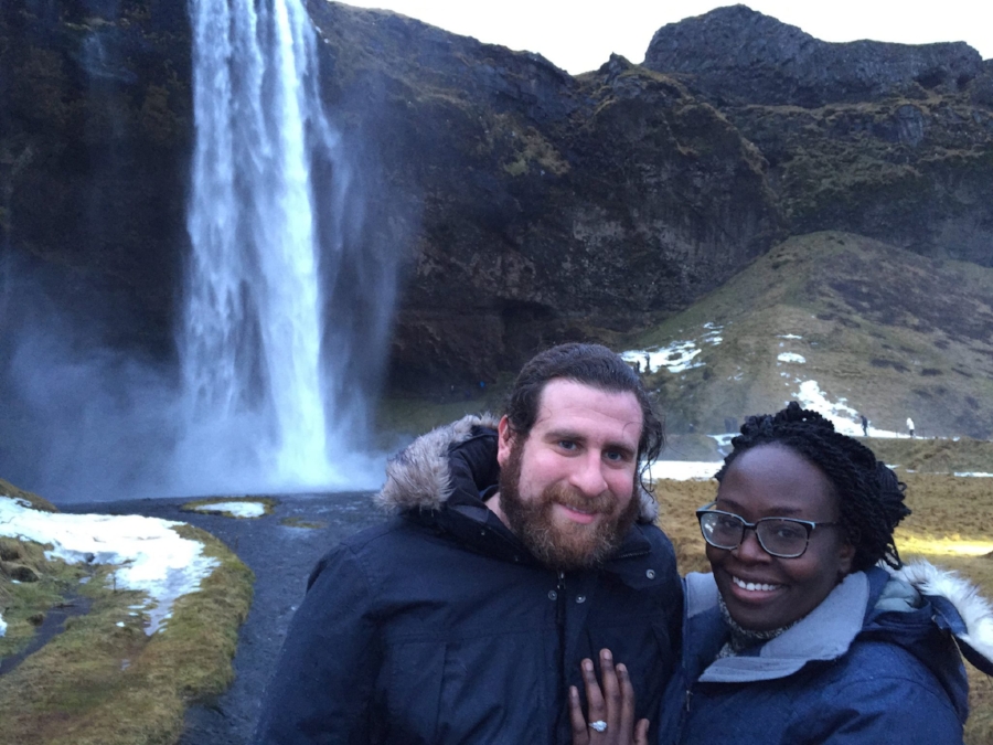 Scott and I in Iceland, where he proposed.