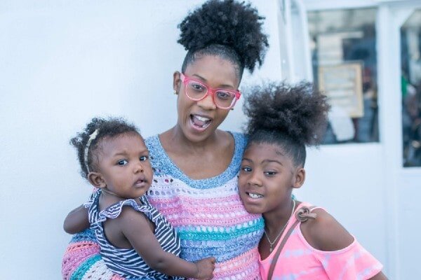 Meridith with her daughters. Photo credit: Jeff Ligonde of    Ether Media