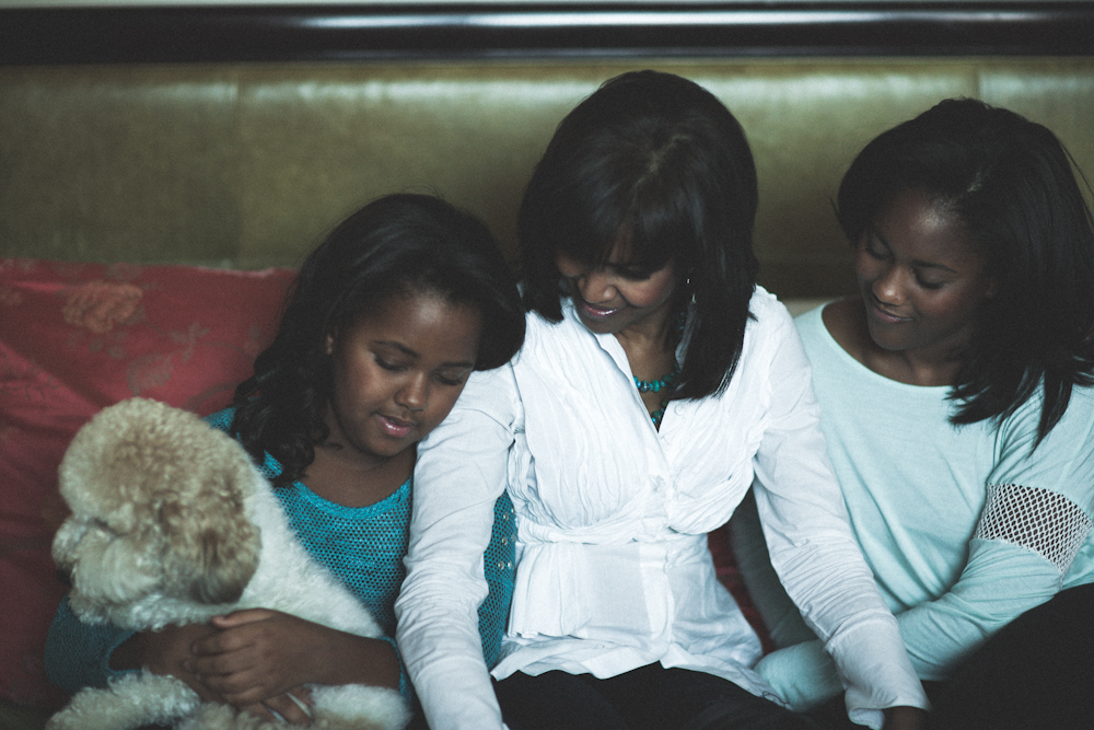 Judia Black spending time with her daughters