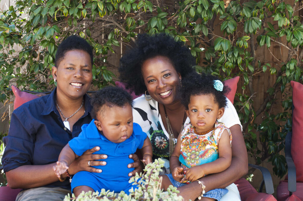 Mignon Moore with her family